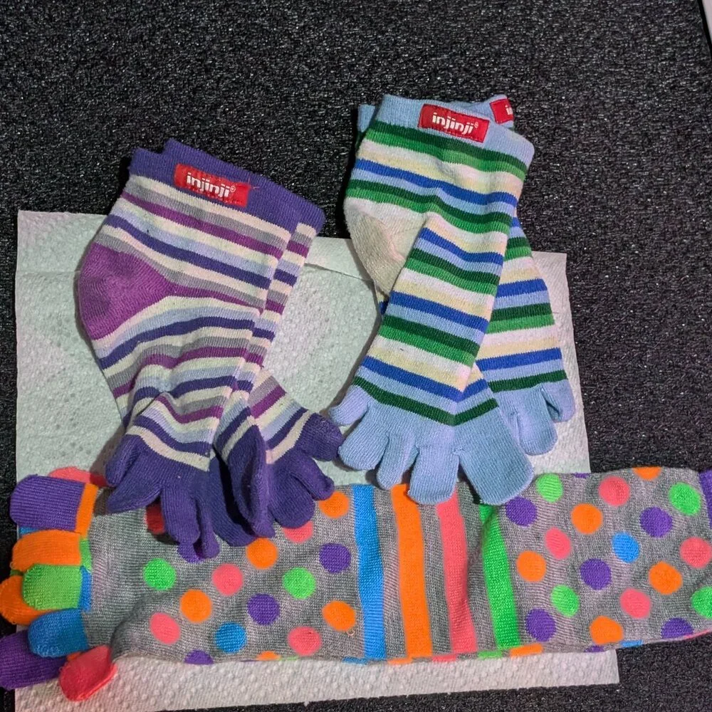 3 pairs of toe socks - Picture 1 of 4